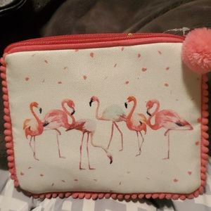 Flamingo zip bag